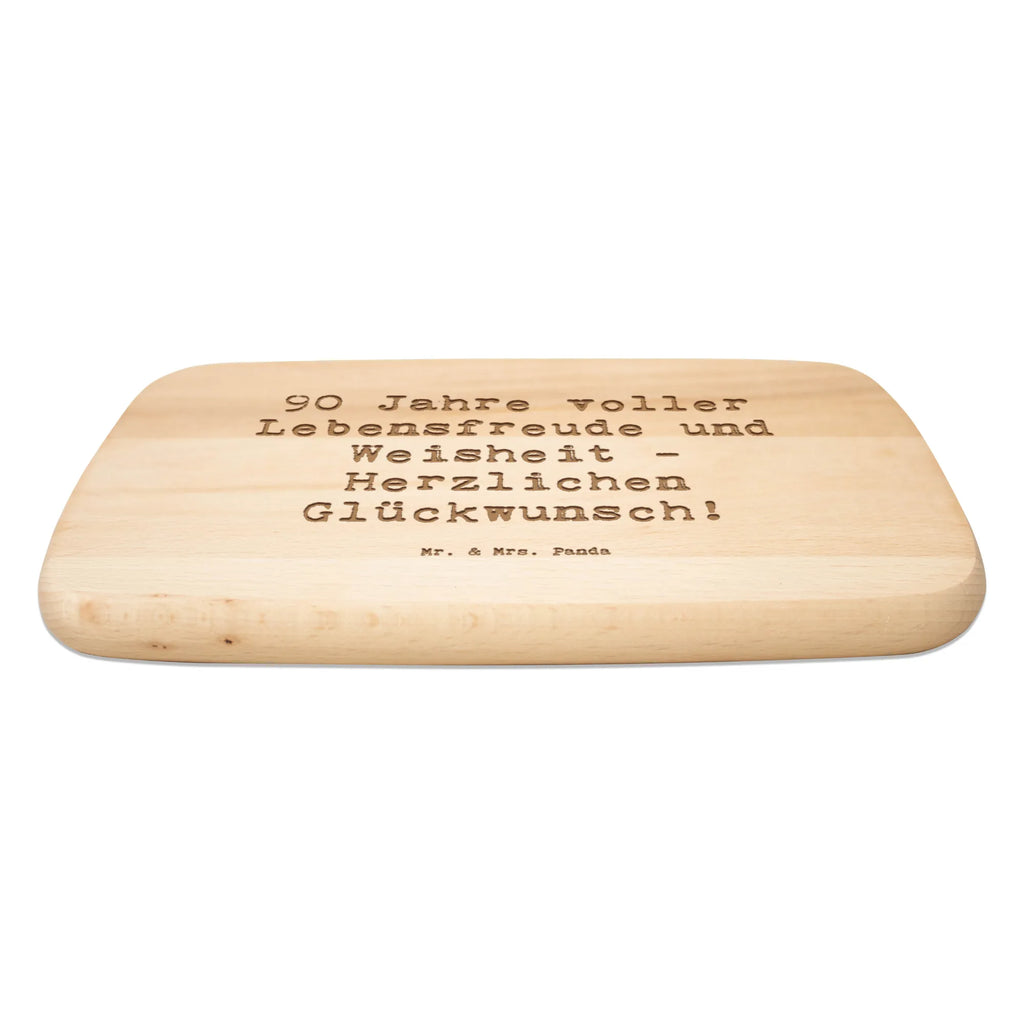 Śniadaniowa deska Przysłowie 90 Jahre voller Lebensfreude und Weisheit - Herzlichen Glückwunsch! Urodziny, prezent urodzinowy, prezent