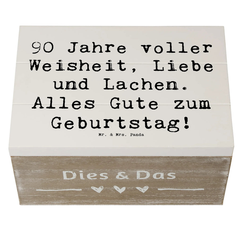 Holzkiste Spruch 90. Geburtstag XXL, Geschenkbox, Aufbewahrungsbox, Geschenkdose, Erinnerungsbox, Erinnerungskiste, Kiste, Truhe, Schatulle, Dekokiste, Holzkiste, Schatzkiste, Geburtstag, Geburtstagsgeschenk, Geschenk