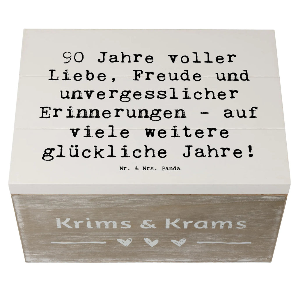 Holzkiste Spruch 90. Geburtstag Liebe Freude Truhe, Erinnerungsbox, XXL, Aufbewahrungsbox, Schatulle, Holzkiste, Geschenkbox, Erinnerungskiste, Schatzkiste, Kiste, Geschenkdose, Dekokiste, Geburtstag, Geburtstagsgeschenk, Geschenk