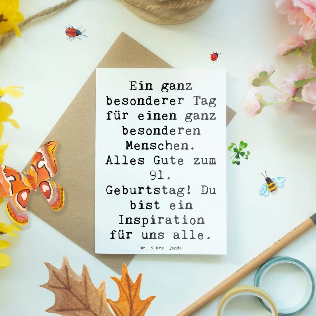 Grußkarte Spruch 91. Geburtstag Karte, Ansichtskarten, Glückwunschkarte, Hochzeitskarte, Einladungskarte, Grußkarte, Klappkarte, Geburtstagskarte, Geburtstag, Geburtstagsgeschenk, Geschenk