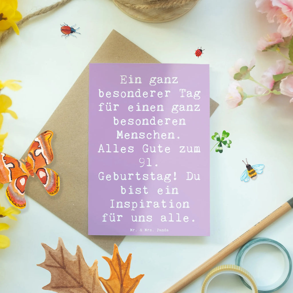 Grußkarte Spruch 91. Geburtstag Karte, Ansichtskarten, Glückwunschkarte, Hochzeitskarte, Einladungskarte, Grußkarte, Klappkarte, Geburtstagskarte, Geburtstag, Geburtstagsgeschenk, Geschenk