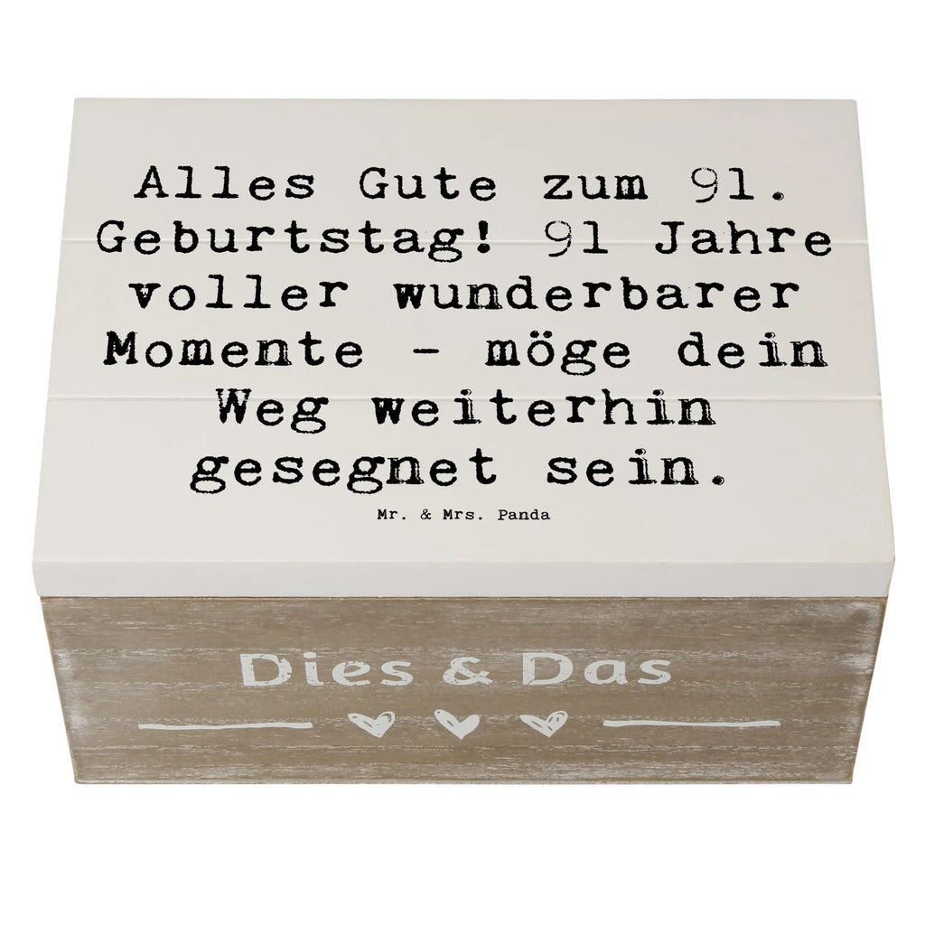 Holzkiste Spruch 91. Geburtstag Segen XXL, Erinnerungsbox, Kiste, Dekokiste, Geschenkbox, Truhe, Geschenkdose, Holzkiste, Schatzkiste, Erinnerungskiste, Aufbewahrungsbox, Schatulle, Geburtstag, Geburtstagsgeschenk, Geschenk