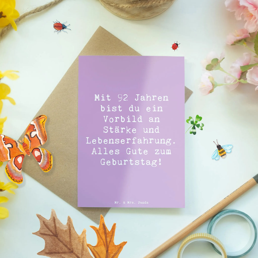 Grußkarte Spruch 92. Geburtstag Wunder Ansichtskarten, Klappkarte, Geburtstagskarte, Einladungskarte, Hochzeitskarte, Grußkarte, Karte, Glückwunschkarte, Geburtstag, Geburtstagsgeschenk, Geschenk