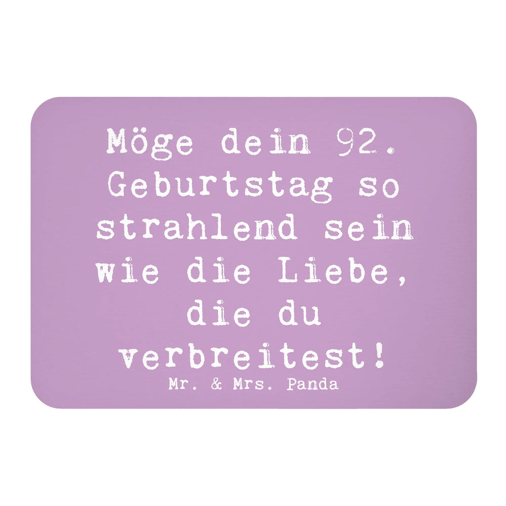 Magnet Spruch 92. Geburtstag Strahlen Souvenir Magnet, Kühlschrank Dekoration, Kühlschrankmagnet, Motivmagnete, Whiteboard Magnet, Pinnwandmagnet, Dekomagnet, Notiz Magnet, Geburtstag, Geburtstagsgeschenk, Geschenk