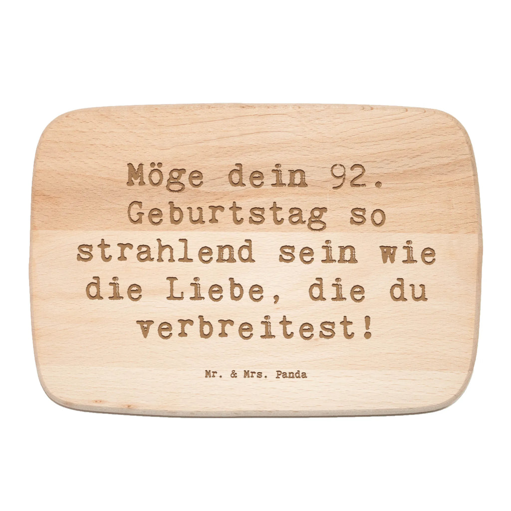 Frühstücksbrett Spruch 92. Geburtstag Strahlen Holzbrett, Frühstücksbrett, Schneidebrett, Schneidebrett Holz, Frühstücksbrettchen, Küchenbrett, Geburtstag, Geburtstagsgeschenk, Geschenk