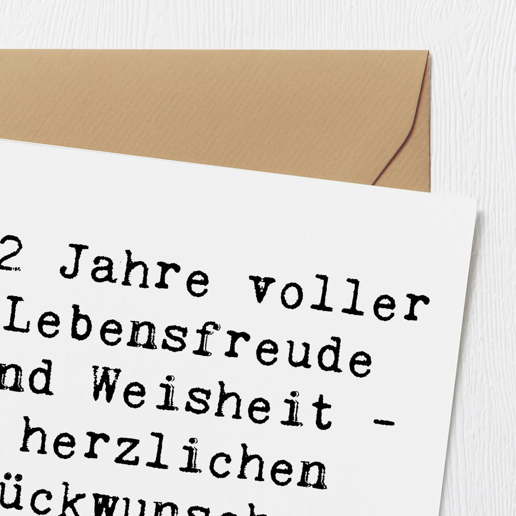 Deluxe Karte Spruch 92. Geburtstag Karte, Einladungskarte, Hochwertige Klappkarte, Geburtstagskarte, Klappkarte, Grußkarte, Glückwunschkarte, Hochzeitskarte, Hochwertige Grußkarte, Geburtstag, Geburtstagsgeschenk, Geschenk