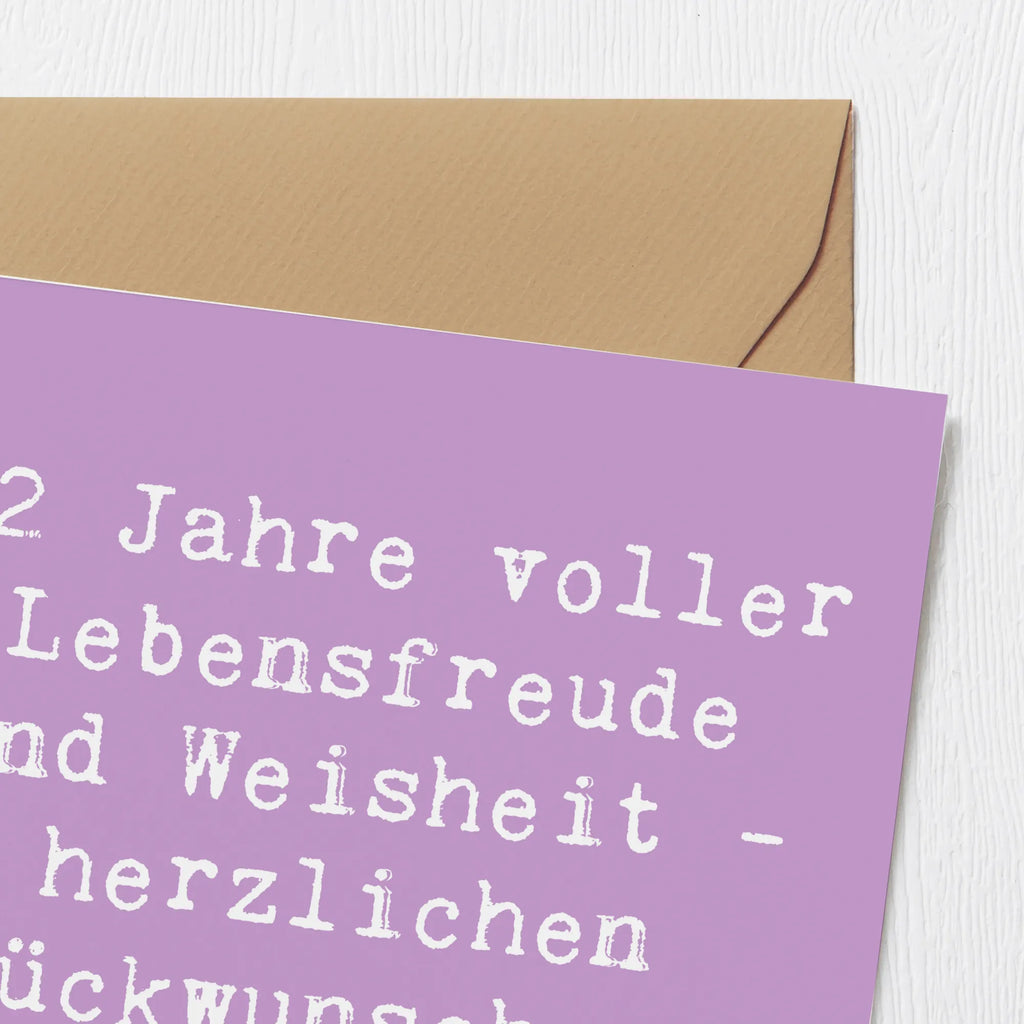 Deluxe Karte Spruch 92. Geburtstag Karte, Einladungskarte, Hochwertige Klappkarte, Geburtstagskarte, Klappkarte, Grußkarte, Glückwunschkarte, Hochzeitskarte, Hochwertige Grußkarte, Geburtstag, Geburtstagsgeschenk, Geschenk