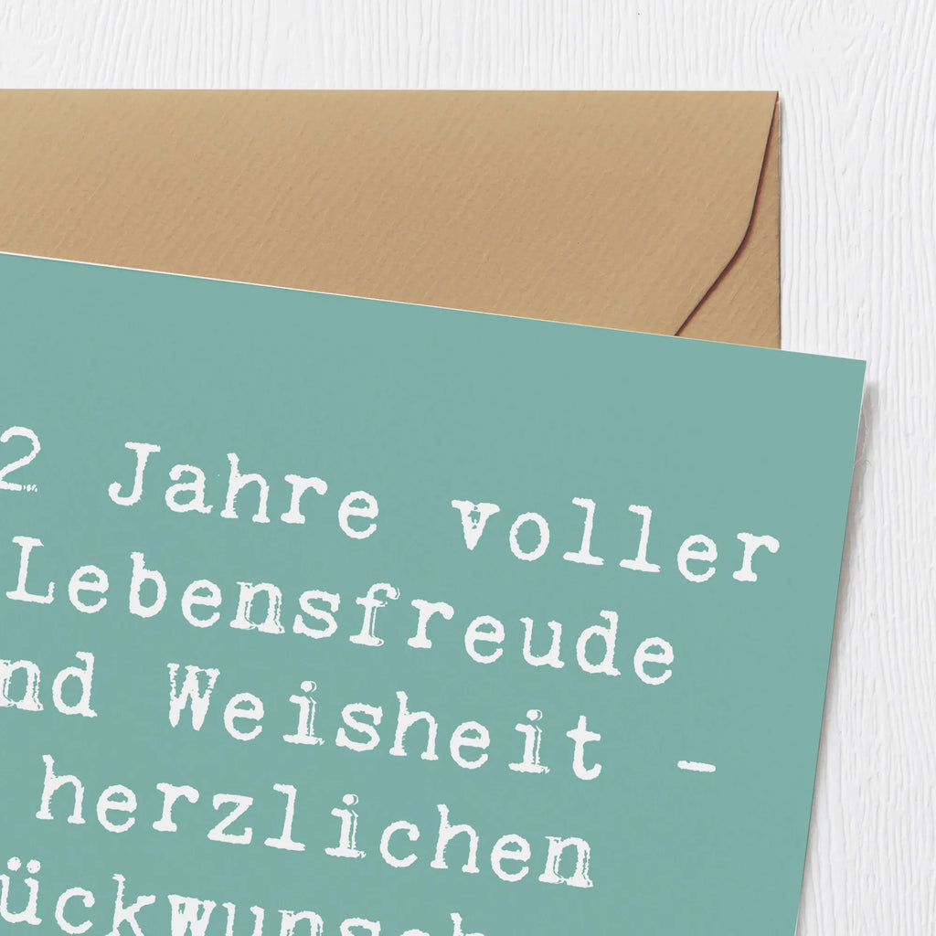 Deluxe Karte Spruch 92. Geburtstag Karte, Einladungskarte, Hochwertige Klappkarte, Geburtstagskarte, Klappkarte, Grußkarte, Glückwunschkarte, Hochzeitskarte, Hochwertige Grußkarte, Geburtstag, Geburtstagsgeschenk, Geschenk