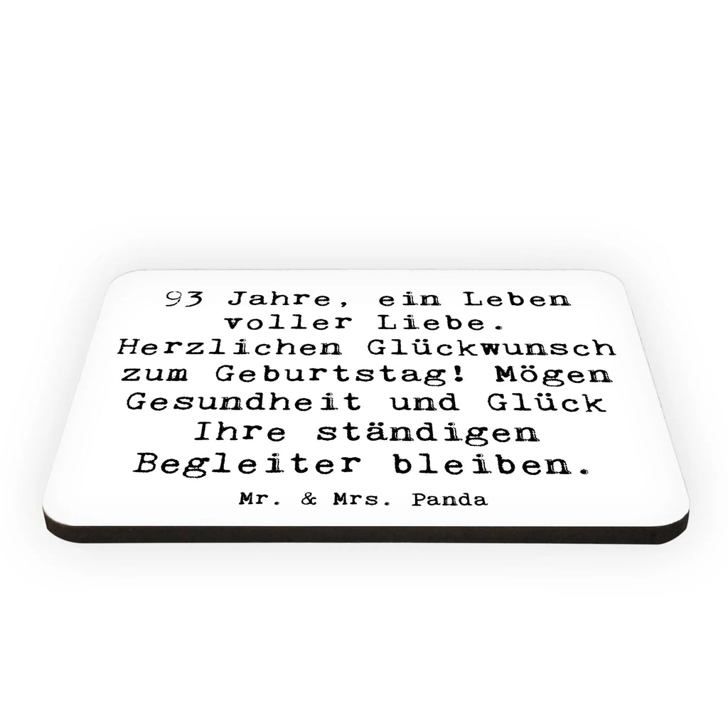 Magnet Saying 93 Jahre, ein Leben voller Liebe. Herzlichen Glückwunsch zum Geburtstag! Mögen Gesundheit und Glück Ihre ständigen Begleiter bleiben. Notiz Magnet, Kühlschrankmagnet, Souvenir Magnet, Pinnwandmagnet, Motivmagnete, Dekomagnet, Whiteboard Magnet, Kühlschrank Dekoration, Geburtstag, Geburtstagsgeschenk, Geschenk
