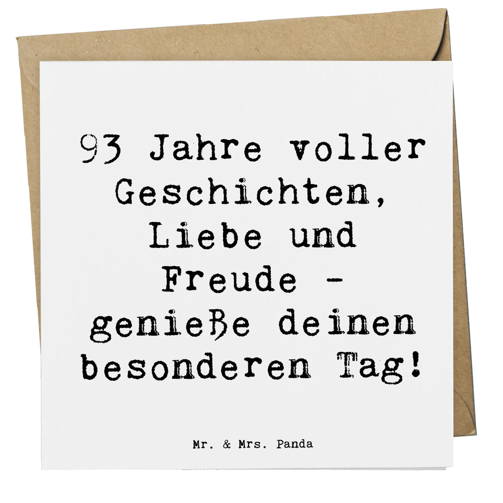 Deluxe Karte Spruch 93. Geburtstag Freude Klappkarte, Geburtstagskarte, Hochzeitskarte, Hochwertige Grußkarte, Einladungskarte, Glückwunschkarte, Grußkarte, Karte, Hochwertige Klappkarte, Geburtstag, Geburtstagsgeschenk, Geschenk