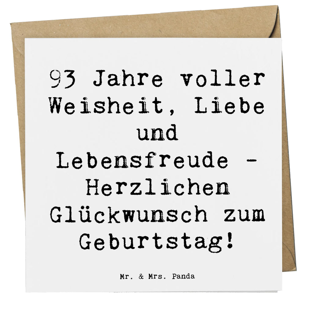 Deluxe Karte Spruch 93. Geburtstag Karte, Hochwertige Klappkarte, Geburtstagskarte, Hochwertige Grußkarte, Grußkarte, Einladungskarte, Glückwunschkarte, Klappkarte, Hochzeitskarte, Geburtstag, Geburtstagsgeschenk, Geschenk