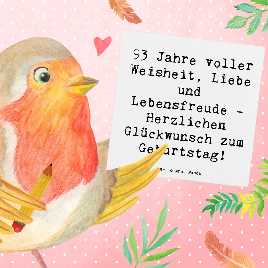 Deluxe Karte Spruch 93. Geburtstag Karte, Hochwertige Klappkarte, Geburtstagskarte, Hochwertige Grußkarte, Grußkarte, Einladungskarte, Glückwunschkarte, Klappkarte, Hochzeitskarte, Geburtstag, Geburtstagsgeschenk, Geschenk