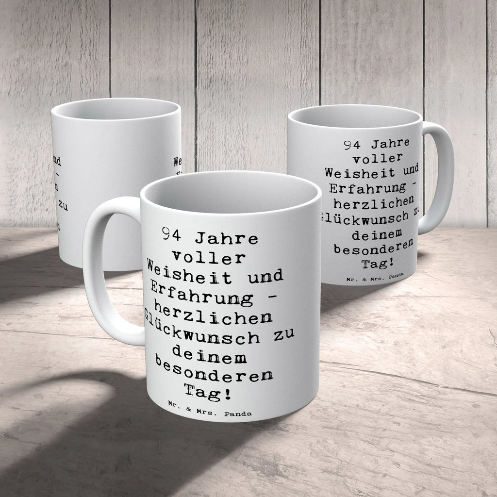 Tasse Spruch 94. Geburtstag Bürotasse, Tasse, Keramiktasse, Porzellantasse, Kaffeetasse, Tasse mit Motiven, Geschenktasse, Tasse mit Zitaten, Teetasse, Geburtstag, Geburtstagsgeschenk, Geschenk