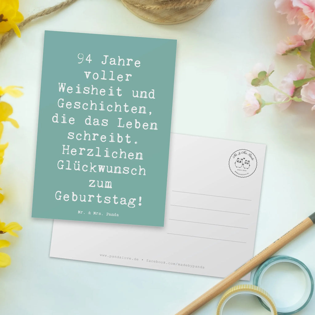 Postcard Saying 94 Jahre voller Weisheit und Geschichten, die das Leben schreibt. Herzlichen Glückwunsch zum Geburtstag! Geschenkkarte, Einladungskarten Geburtstag, Geburtstagskarte, Einladungskarte, Karte, Einladung Geburtstag, Einladung, Dankeskarte, Grußkarte, Ansichtskarten, Postkarte, Ansichtskarte, Geburtstag, Geburtstagsgeschenk, Geschenk