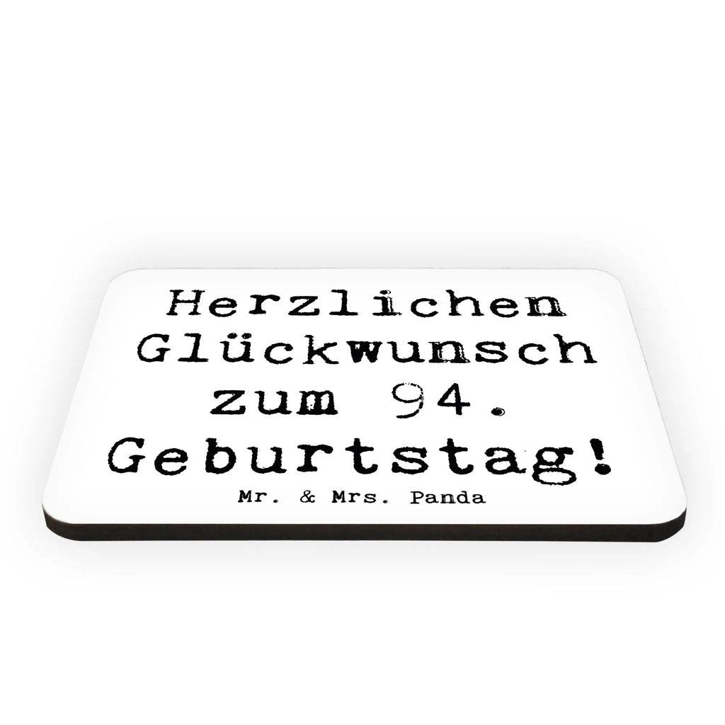 Magnet Saying Herzlichen Glückwunsch zum 94. Geburtstag! Dekomagnet, Notiz Magnet, Motivmagnete, Kühlschrank Dekoration, Souvenir Magnet, Pinnwandmagnet, Kühlschrankmagnet, Whiteboard Magnet, Geburtstag, Geburtstagsgeschenk, Geschenk