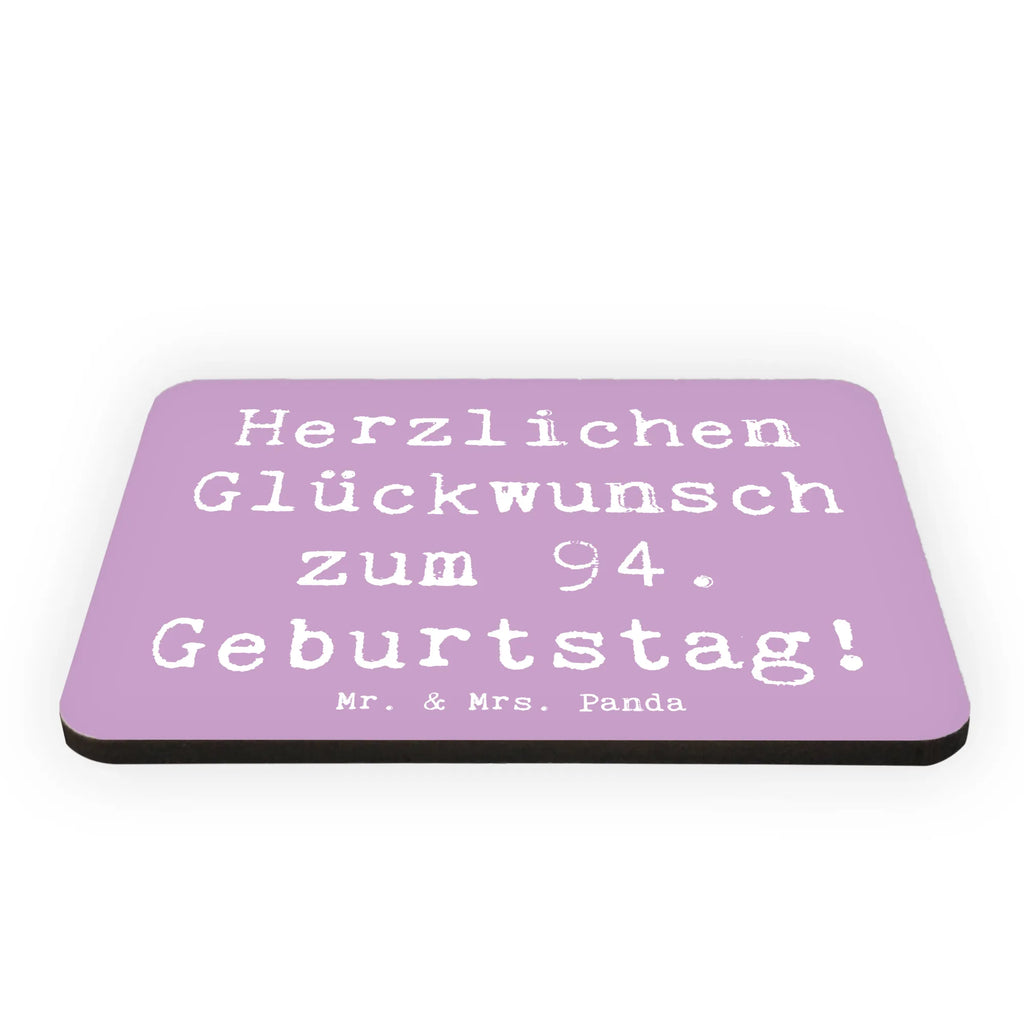 Magnet Saying Herzlichen Glückwunsch zum 94. Geburtstag! Dekomagnet, Notiz Magnet, Motivmagnete, Kühlschrank Dekoration, Souvenir Magnet, Pinnwandmagnet, Kühlschrankmagnet, Whiteboard Magnet, Geburtstag, Geburtstagsgeschenk, Geschenk