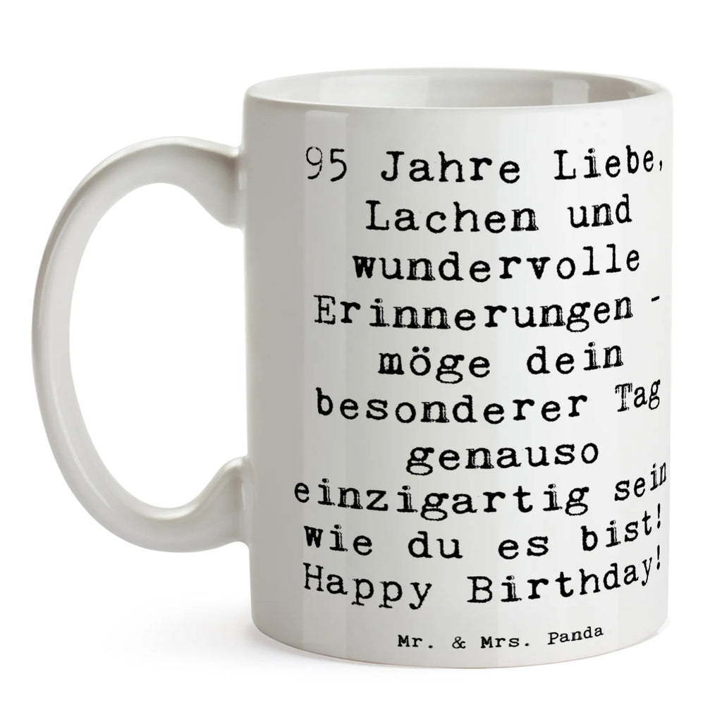 Tasse Spruch 95. Geburtstag Bürotasse, Tasse, Geschenktasse, Tasse mit Zitaten, Tasse mit Motiven, Keramiktasse, Kaffeetasse, Teetasse, Porzellantasse, Geburtstag, Geburtstagsgeschenk, Geschenk