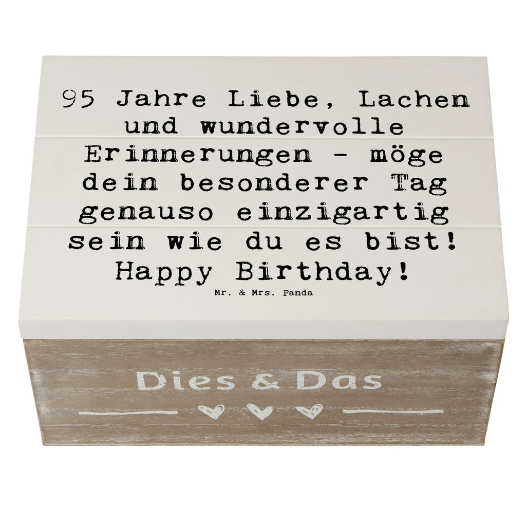 Holzkiste Spruch 95. Geburtstag Geschenkbox, Geschenkdose, Holzkiste, Schatulle, XXL, Dekokiste, Truhe, Erinnerungskiste, Aufbewahrungsbox, Kiste, Erinnerungsbox, Schatzkiste, Geburtstag, Geburtstagsgeschenk, Geschenk