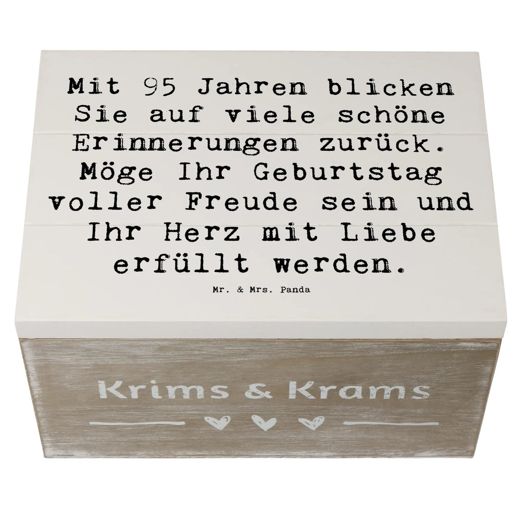 Holzkiste Spruch 95. Geburtstag Erinnerungen Geschenkbox, Kiste, Erinnerungsbox, Geschenkdose, XXL, Truhe, Holzkiste, Aufbewahrungsbox, Erinnerungskiste, Schatzkiste, Schatulle, Dekokiste, Geburtstag, Geburtstagsgeschenk, Geschenk