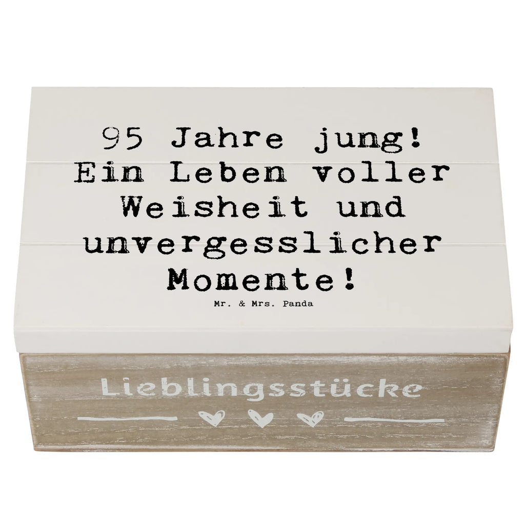Holzkiste Spruch 95. Geburtstag Weisheit XXL, Kiste, Geschenkbox, Holzkiste, Erinnerungsbox, Geschenkdose, Truhe, Aufbewahrungsbox, Dekokiste, Schatulle, Schatzkiste, Erinnerungskiste, Geburtstag, Geburtstagsgeschenk, Geschenk