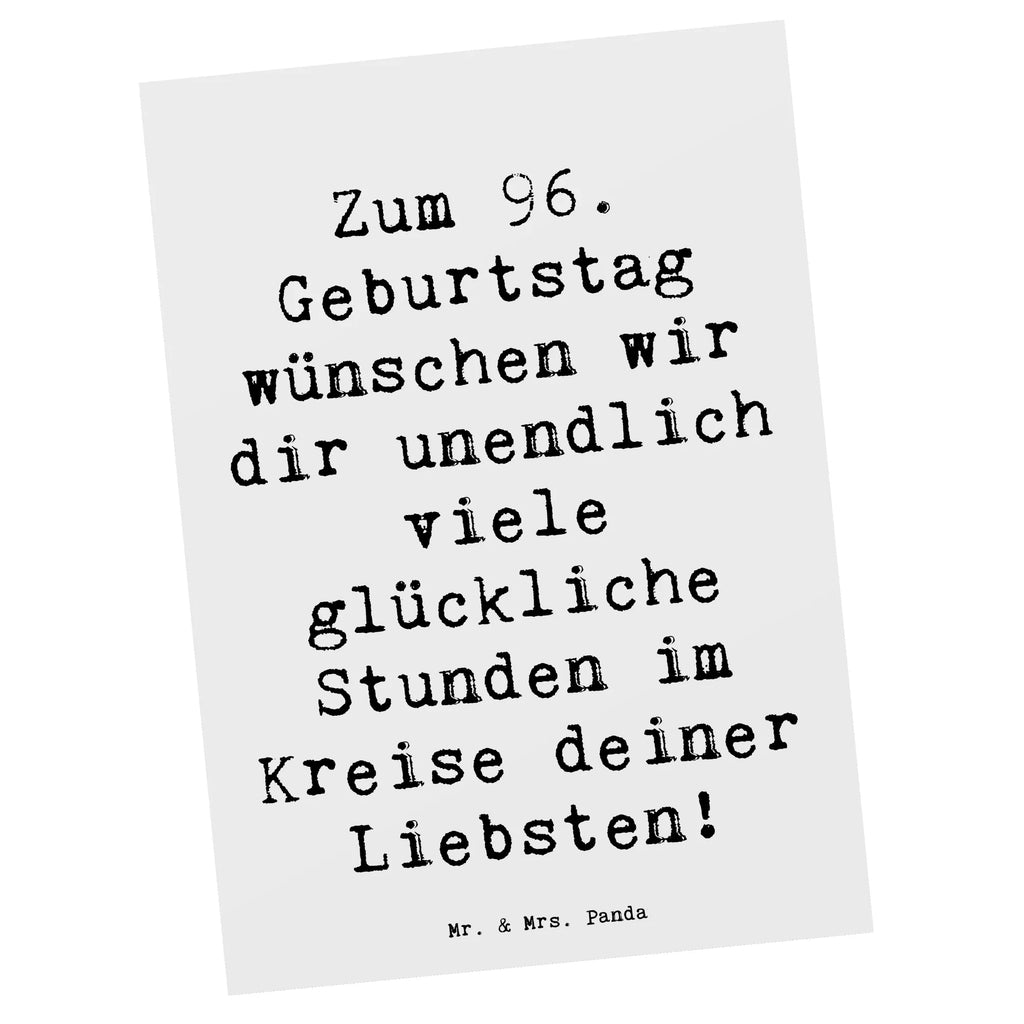 Postkarte Spruch 96. Geburtstag Freude Postkarte, Ansichtskarte, Einladung Geburtstag, Grußkarte, Karte, Einladungskarte, Ansichtskarten, Geschenkkarte, Dankeskarte, Geburtstagskarte, Einladung, Einladungskarten Geburtstag, Geburtstag, Geburtstagsgeschenk, Geschenk