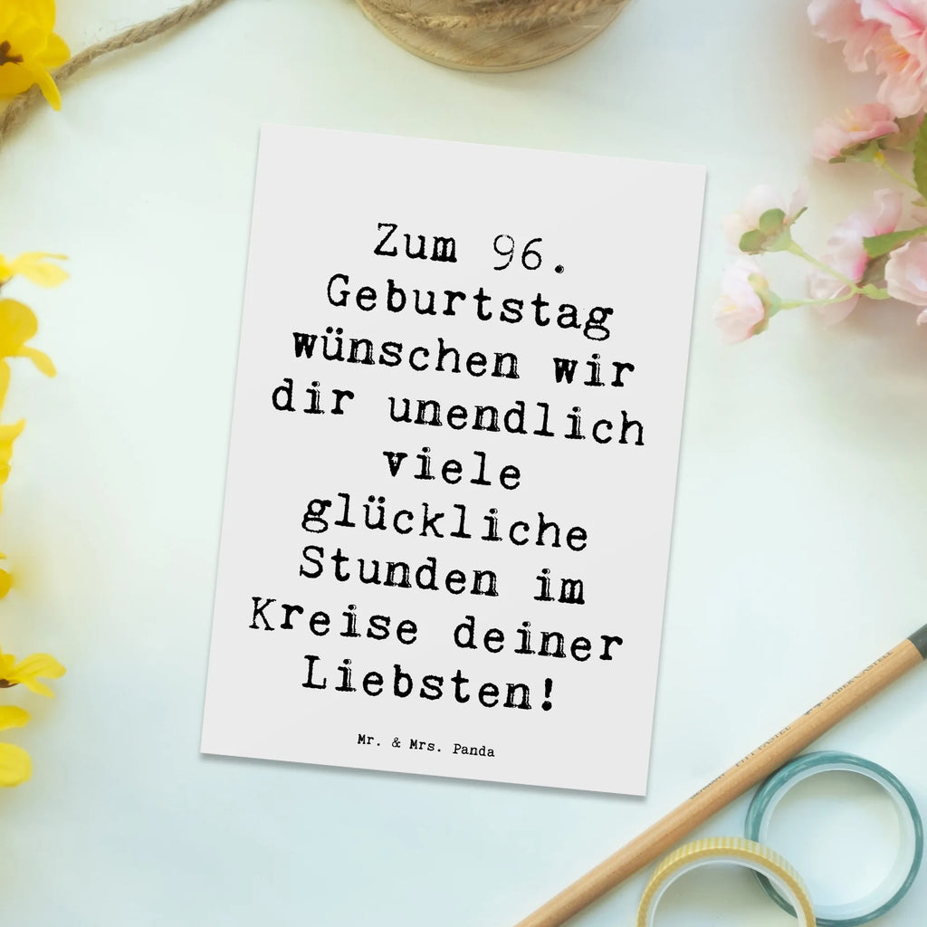 Postkarte Spruch 96. Geburtstag Freude Postkarte, Ansichtskarte, Einladung Geburtstag, Grußkarte, Karte, Einladungskarte, Ansichtskarten, Geschenkkarte, Dankeskarte, Geburtstagskarte, Einladung, Einladungskarten Geburtstag, Geburtstag, Geburtstagsgeschenk, Geschenk