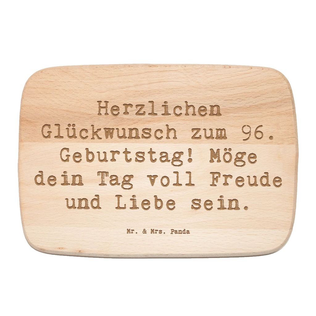 Holzbrett Spruch 96. Geburtstag Freude Küchenbrett, Frühstücksbrett, Frühstücksbrettchen, Holzbrett, Schneidebrett, Schneidebrett Holz, Geburtstag, Geburtstagsgeschenk, Geschenk