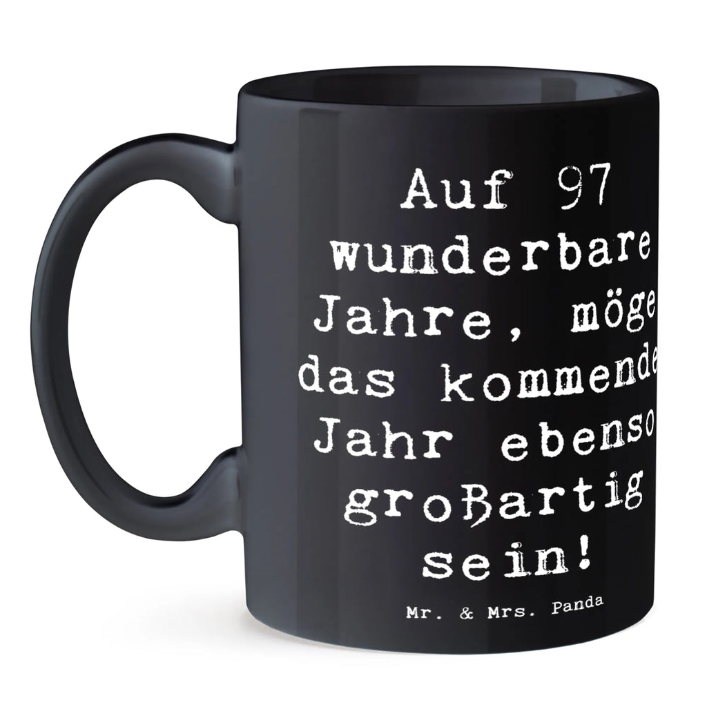 Tasse 97. Geburtstag Porzellantasse, Kaffeetasse, Tasse, Bürotasse, Keramiktasse, Tasse mit Zitaten, Teetasse, Geschenktasse, Tasse mit Motiven, Geburtstag, Geburtstagsgeschenk, Geschenk