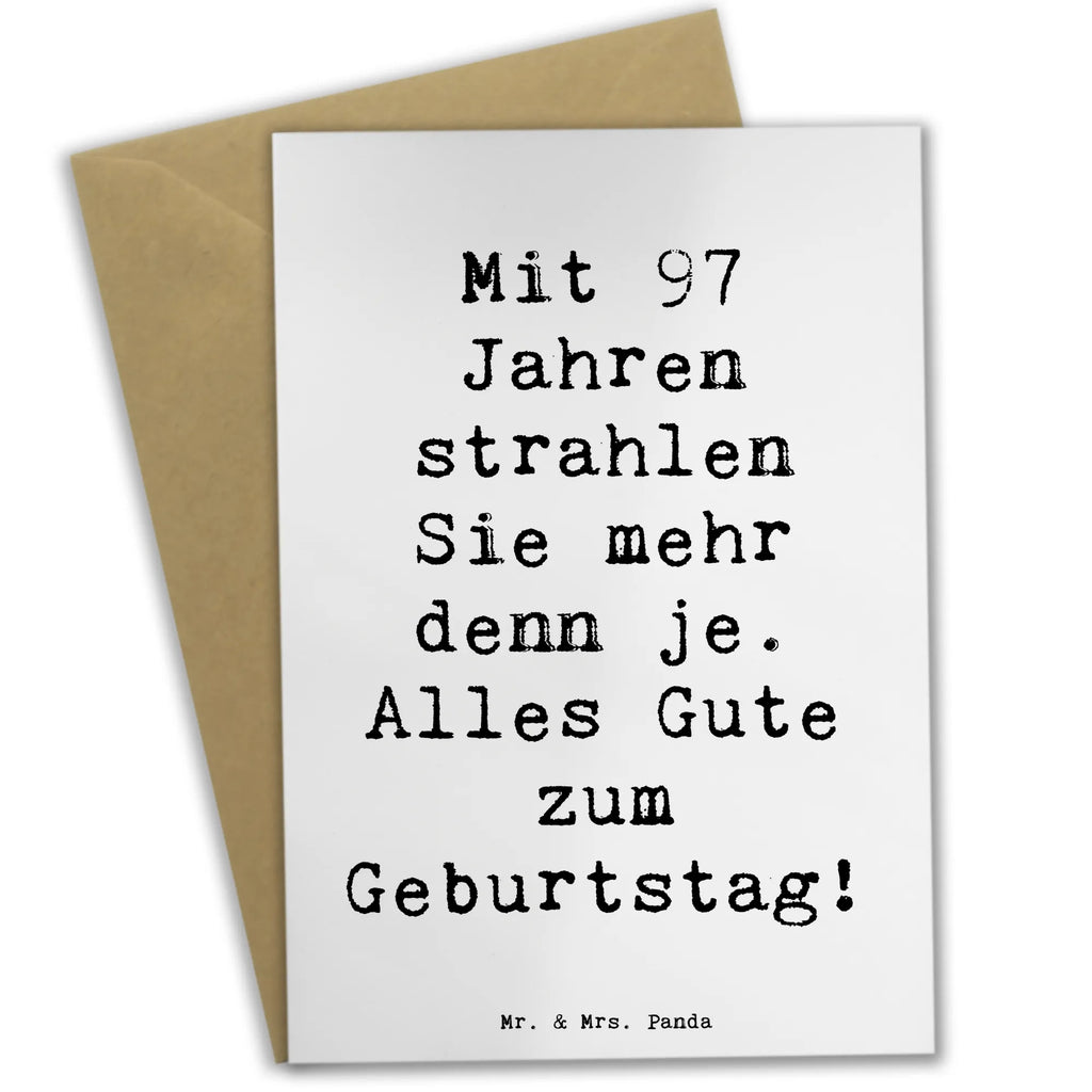 Grußkarte Spruch 97. Geburtstag Strahlen Ansichtskarten, Klappkarte, Glückwunschkarte, Einladungskarte, Grußkarte, Hochzeitskarte, Karte, Geburtstagskarte, Geburtstag, Geburtstagsgeschenk, Geschenk