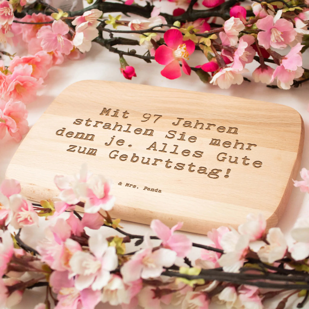 Serving board Saying Mit 97 Jahren strahlen Sie mehr denn je. Alles Gute zum Geburtstag! Board, cutting board, breakfast board, Birthday, celebration, party, birthday party, friends, family, birthday wish, birthday present, birthday cards, 18th birthday, 30th birthday, 40th, 50th, 60th, 70th, 80th, 90th, 90th., gift ideas, gifts for girlfriend, boyfriend, mom, dad, brother, sister, congratulations, funny, sayings, 1 year, money gifts, guest gifts, gifts online, gift basket, special gifts, unusual gifts, extraordinary gifts, gift package, original gifts, gift items, special birthday gifts