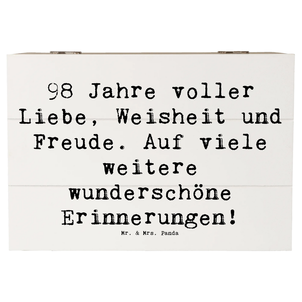 Holzkiste Spruch 98. Geburtstag Freude Erinnerungskiste, Schatzkiste, Aufbewahrungsbox, Schatulle, Truhe, Kiste, XXL, Geschenkdose, Holzkiste, Geschenkbox, Dekokiste, Erinnerungsbox, Geburtstag, Geburtstagsgeschenk, Geschenk