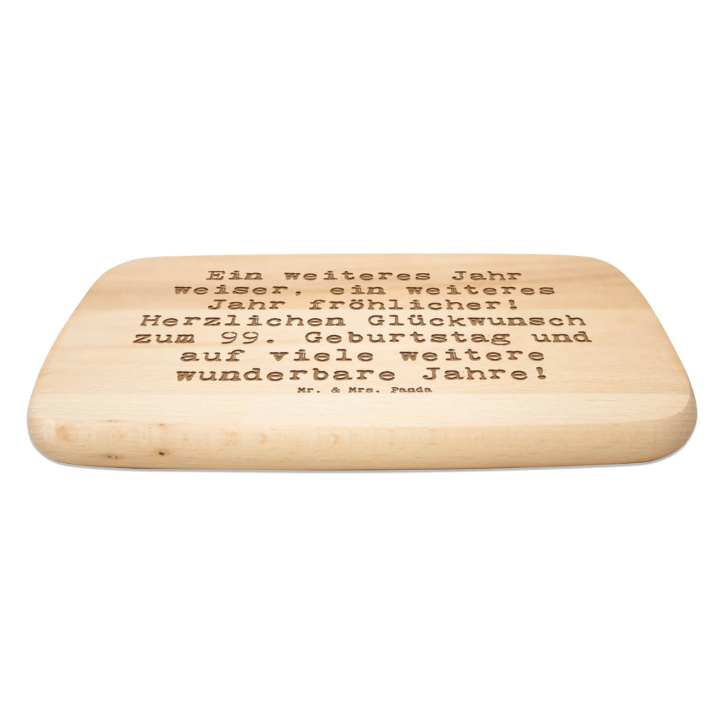 Śniadaniowa deska Przysłowie Ein weiteres Jahr weiser, ein weiteres Jahr fröhlicher! Herzlichen Glückwunsch zum 99. Geburtstag und auf viele weitere wunderbare Jahre! Urodziny, prezent urodzinowy, prezent