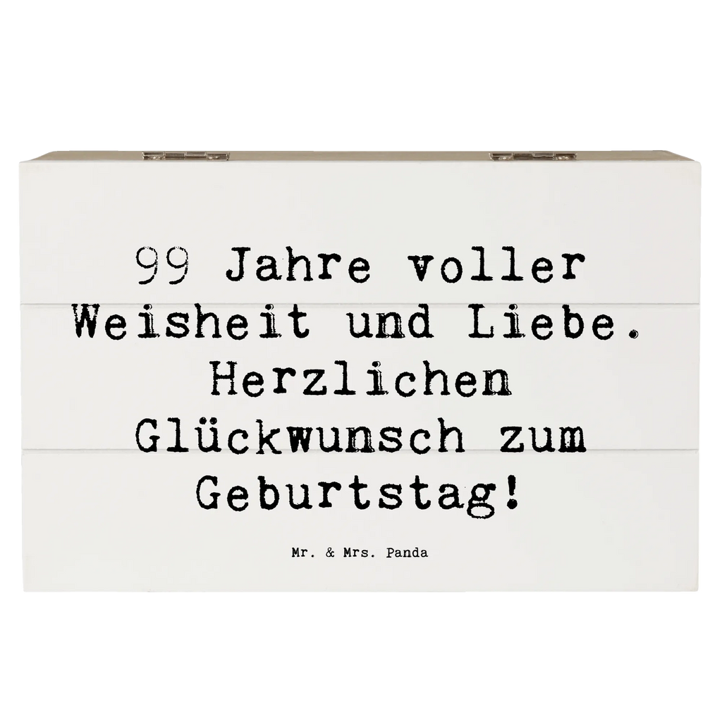 Holzkiste Spruch 99. Geburtstag Geschenkdose, Aufbewahrungsbox, Holzkiste, Dekokiste, Schatulle, Erinnerungsbox, Erinnerungskiste, Geschenkbox, Truhe, XXL, Schatzkiste, Kiste, Geburtstag, Geburtstagsgeschenk, Geschenk