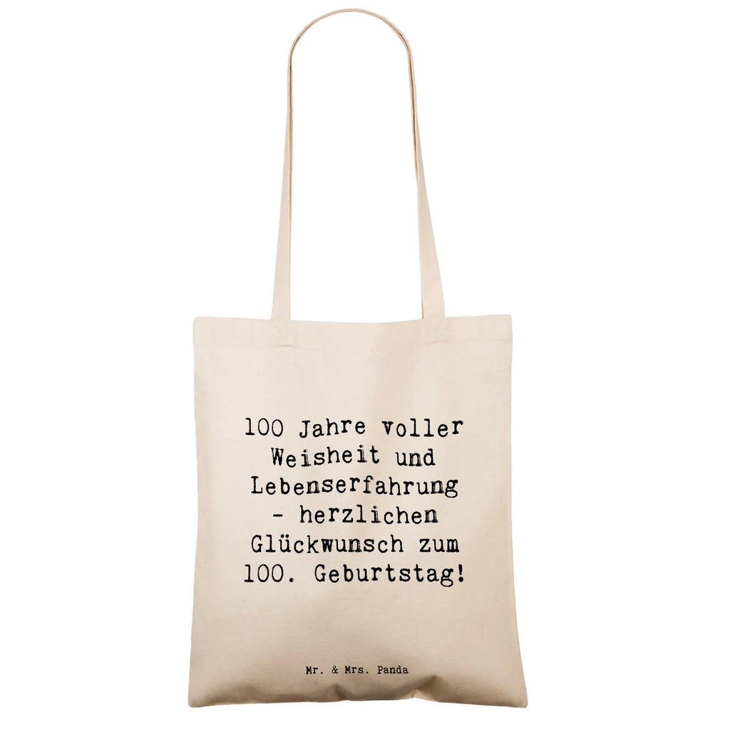 Tragetasche Spruch 100. Geburtstag Beutel, Umhängetasche, Shopper, Tragetasche, Stofftasche, Schultertasche, Badetasche, Laptoptasche, Beuteltasche, Jutetasche, Tasche, Einkaufstasche, Stoffbeutel, Strandtasche, Jutebeutel, Einkaufstüte, Geburtstag, Geburtstagsgeschenk, Geschenk