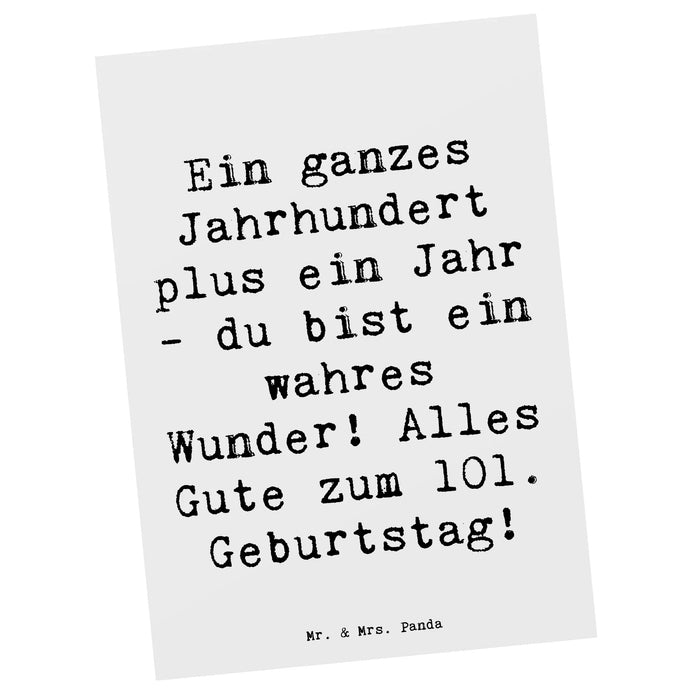 Postkarte Spruch 101 Geburtstag