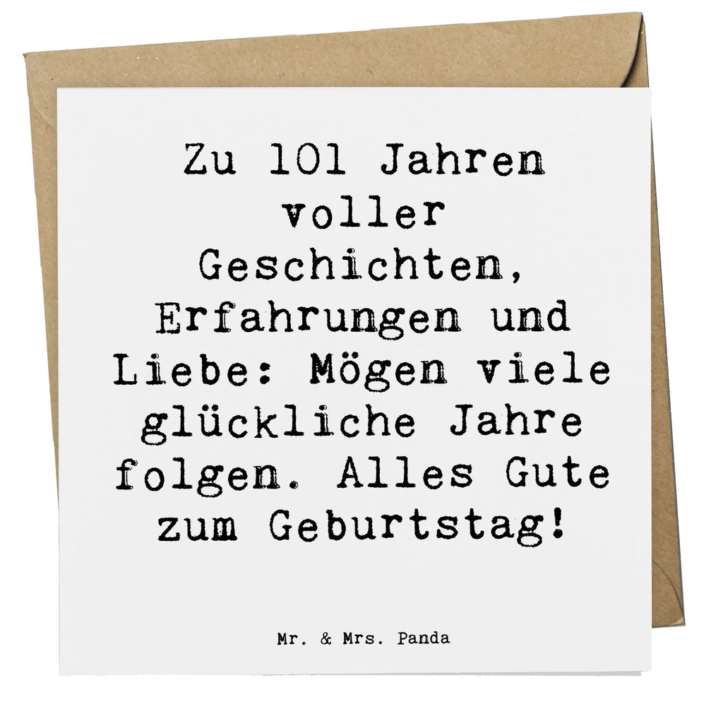 Deluxe Card Saying Zu 101 Jahren voller Geschichten, Erfahrungen und Liebe: Mögen viele glückliche Jahre folgen. Alles Gute zum Geburtstag! Karte, Hochwertige Grußkarte, Hochwertige Klappkarte, Einladungskarte, Geburtstagskarte, Glückwunschkarte, Hochzeitskarte, Grußkarte, Klappkarte, Geburtstag, Geburtstagsgeschenk, Geschenk