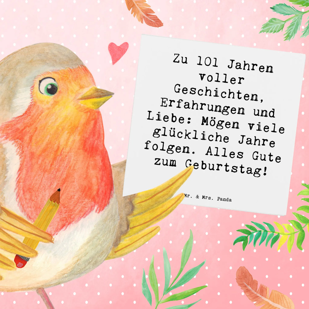 Deluxe Card Saying Zu 101 Jahren voller Geschichten, Erfahrungen und Liebe: Mögen viele glückliche Jahre folgen. Alles Gute zum Geburtstag! Karte, Hochwertige Grußkarte, Hochwertige Klappkarte, Einladungskarte, Geburtstagskarte, Glückwunschkarte, Hochzeitskarte, Grußkarte, Klappkarte, Geburtstag, Geburtstagsgeschenk, Geschenk