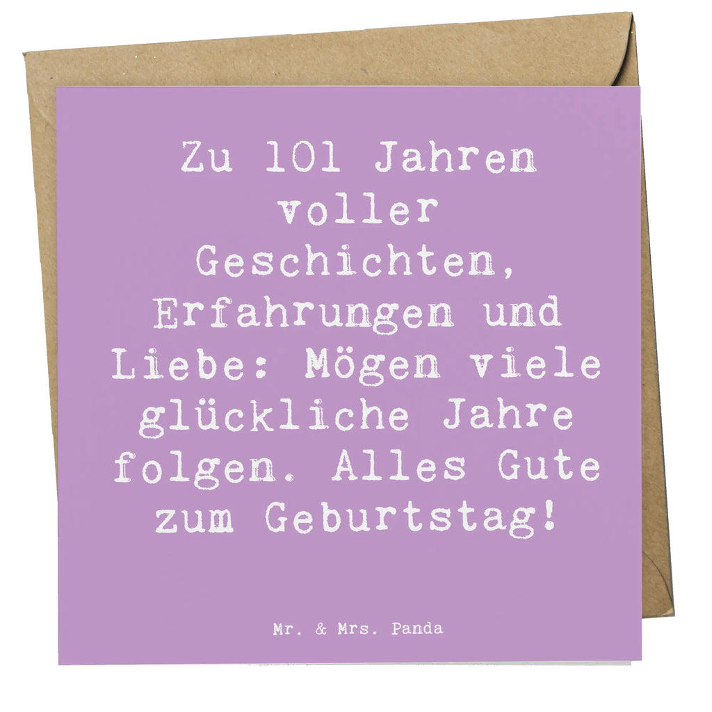 Deluxe Card Saying Zu 101 Jahren voller Geschichten, Erfahrungen und Liebe: Mögen viele glückliche Jahre folgen. Alles Gute zum Geburtstag! Karte, Hochwertige Grußkarte, Hochwertige Klappkarte, Einladungskarte, Geburtstagskarte, Glückwunschkarte, Hochzeitskarte, Grußkarte, Klappkarte, Geburtstag, Geburtstagsgeschenk, Geschenk