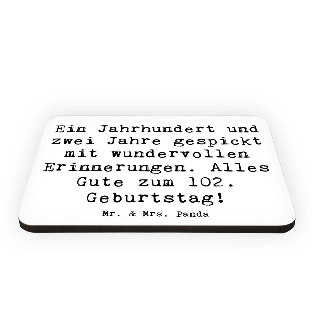Magnet Saying Ein Jahrhundert und zwei Jahre gespickt mit wundervollen Erinnerungen. Alles Gute zum 102. Geburtstag! Kühlschrank Dekoration, Notiz Magnet, Kühlschrankmagnet, Dekomagnet, Pinnwandmagnet, Whiteboard Magnet, Motivmagnete, Souvenir Magnet, Geburtstag, Geburtstagsgeschenk, Geschenk