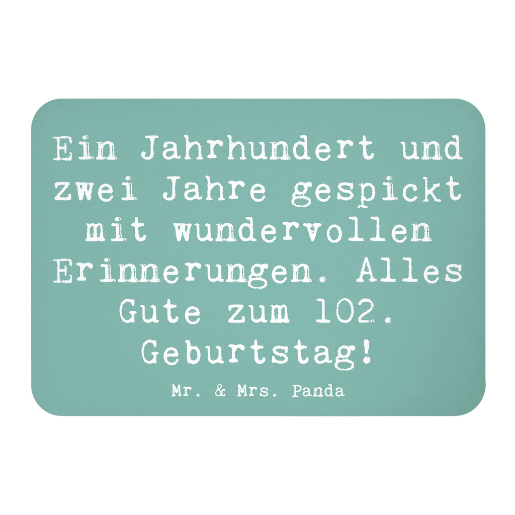 Magnet Saying Ein Jahrhundert und zwei Jahre gespickt mit wundervollen Erinnerungen. Alles Gute zum 102. Geburtstag! Kühlschrank Dekoration, Notiz Magnet, Kühlschrankmagnet, Dekomagnet, Pinnwandmagnet, Whiteboard Magnet, Motivmagnete, Souvenir Magnet, Geburtstag, Geburtstagsgeschenk, Geschenk