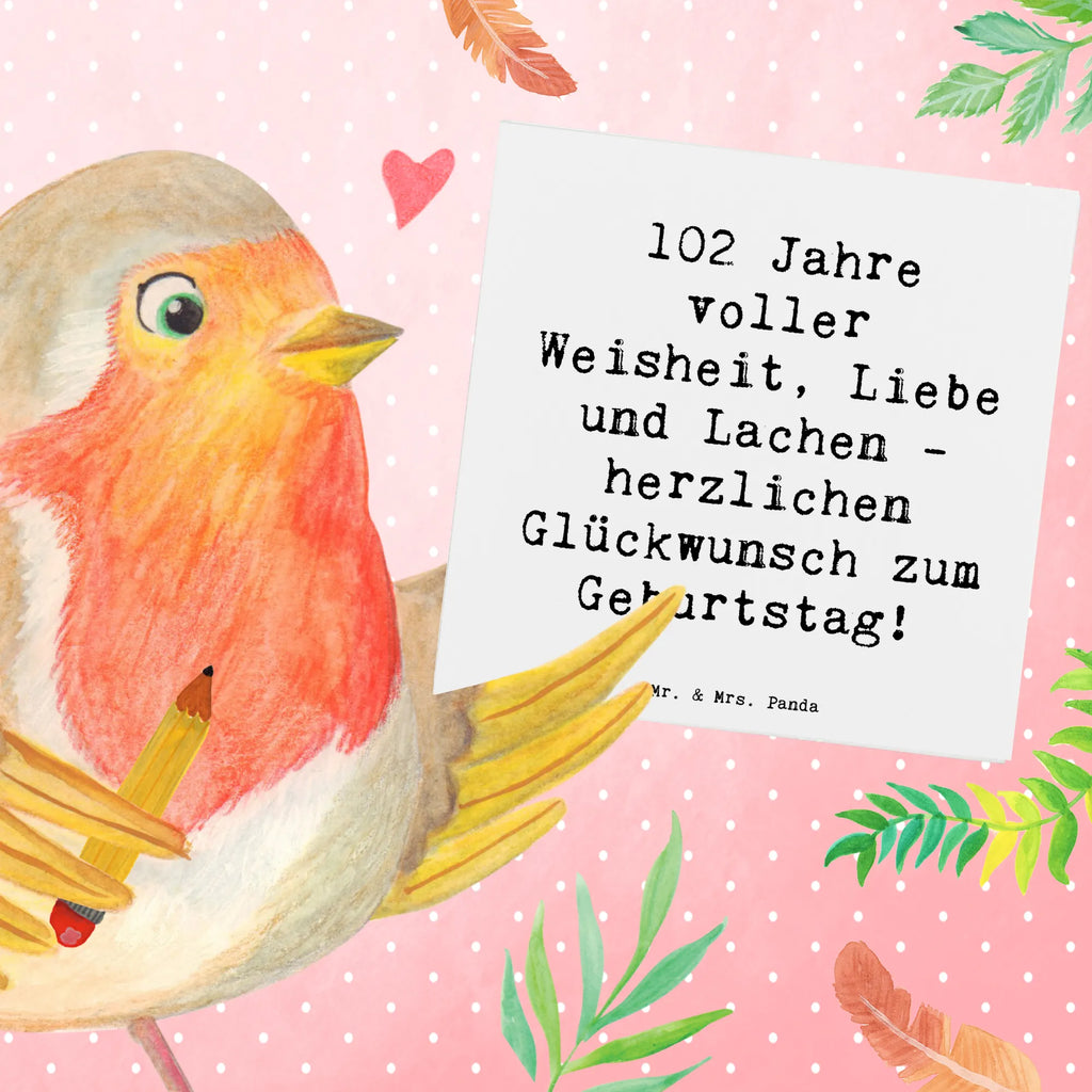 Deluxe Karte Spruch 102. Geburtstag Glückwünsche Hochwertige Grußkarte, Hochzeitskarte, Geburtstagskarte, Hochwertige Klappkarte, Grußkarte, Karte, Klappkarte, Glückwunschkarte, Einladungskarte, Geburtstag, Geburtstagsgeschenk, Geschenk