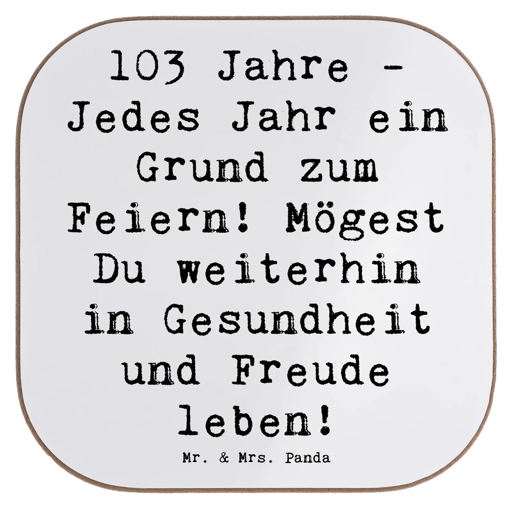 Square coaster Saying 103 Jahre - Jedes Jahr ein Grund zum Feiern! Mögest Du weiterhin in Gesundheit und Freude leben! Untersetzer Gläser, Untersetzer aus Holz, Untersetzer Design, Tassen Untersetzer, Untersetzer, Untersetzer für Gläser, Glasuntersetzer, Untersetzer Holz, Getränkeuntersetzer, Bierdeckel, Korkuntersetzer, Holzuntersetzer, Geburtstag, Geburtstagsgeschenk, Geschenk