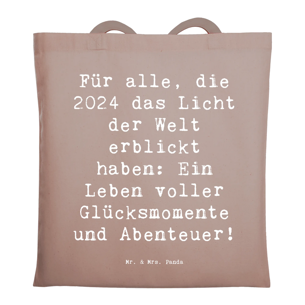 Tote bag Saying Für alle, die 2024 das Licht der Welt erblickt haben: Ein Leben voller Glücksmomente und Abenteuer! Beuteltasche, Beutel, Einkaufstasche, Jutebeutel, Stoffbeutel, Tasche, Shopper, Umhängetasche, Strandtasche, Schultertasche, Stofftasche, Tragetasche, Badetasche, Jutetasche, Einkaufstüte, Laptoptasche, Geburtstag, Geburtstagsgeschenk, Geschenk