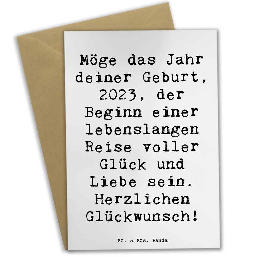 Greetings card Saying Möge das Jahr deiner Geburt, 2023, der Beginn einer lebenslangen Reise voller Glück und Liebe sein. Herzlichen Glückwunsch! Hochzeitskarte, Glückwunschkarte, Klappkarte, Einladungskarte, Grußkarte, Karte, Ansichtskarten, Geburtstagskarte, Geburtstag, Geburtstagsgeschenk, Geschenk