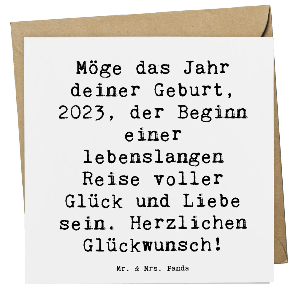 Deluxe Card Saying Möge das Jahr deiner Geburt, 2023, der Beginn einer lebenslangen Reise voller Glück und Liebe sein. Herzlichen Glückwunsch! Hochwertige Klappkarte, Grußkarte, Glückwunschkarte, Karte, Geburtstagskarte, Klappkarte, Hochwertige Grußkarte, Einladungskarte, Hochzeitskarte, Geburtstag, Geburtstagsgeschenk, Geschenk