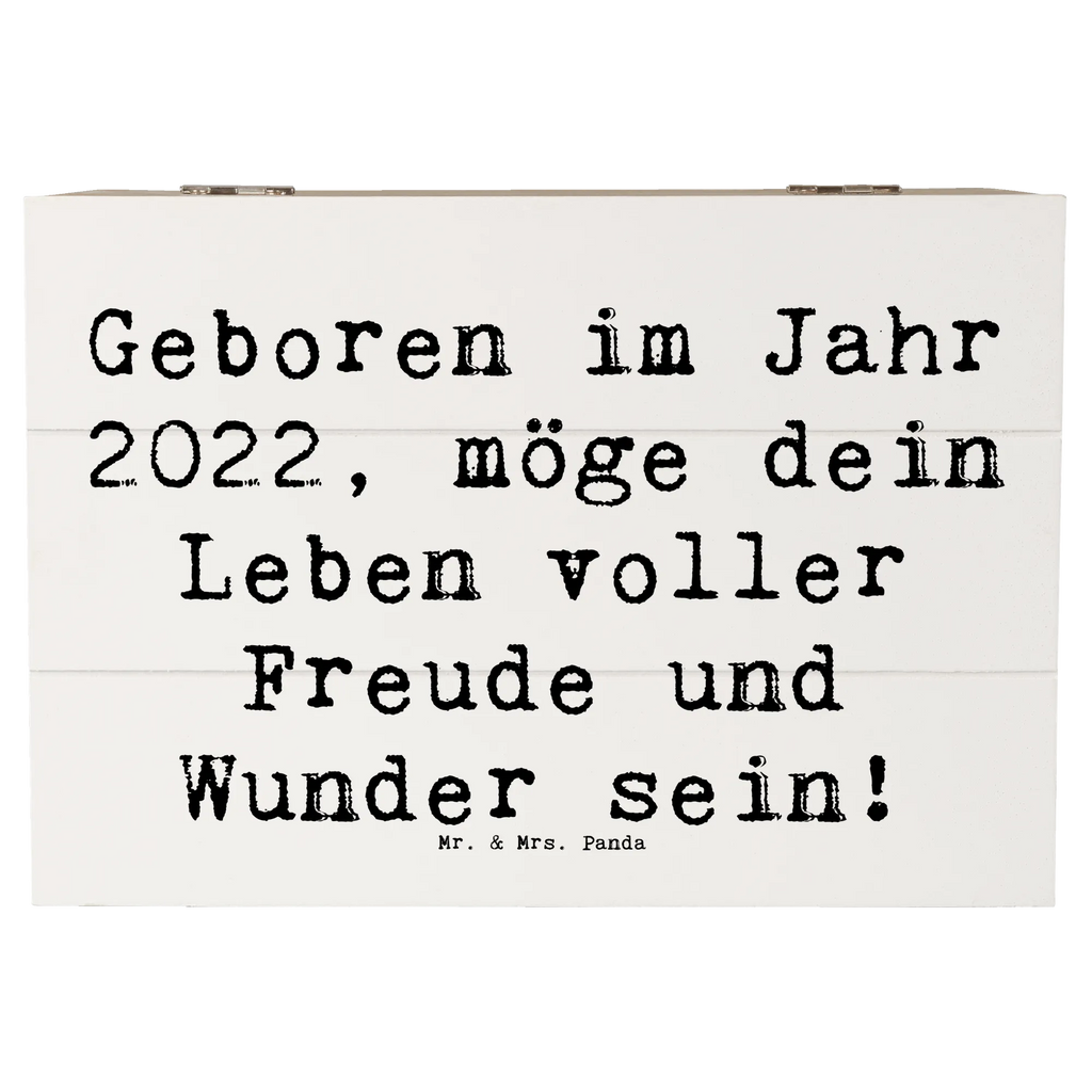 Wooden chest Saying Geboren im Jahr 2022, möge dein Leben voller Freude und Wunder sein! Aufbewahrungsbox, Schatzkiste, Dekokiste, Kiste, Holzkiste, Geschenkbox, Schatulle, Truhe, XXL, Erinnerungskiste, Erinnerungsbox, Geschenkdose, Geburtstag, Geburtstagsgeschenk, Geschenk