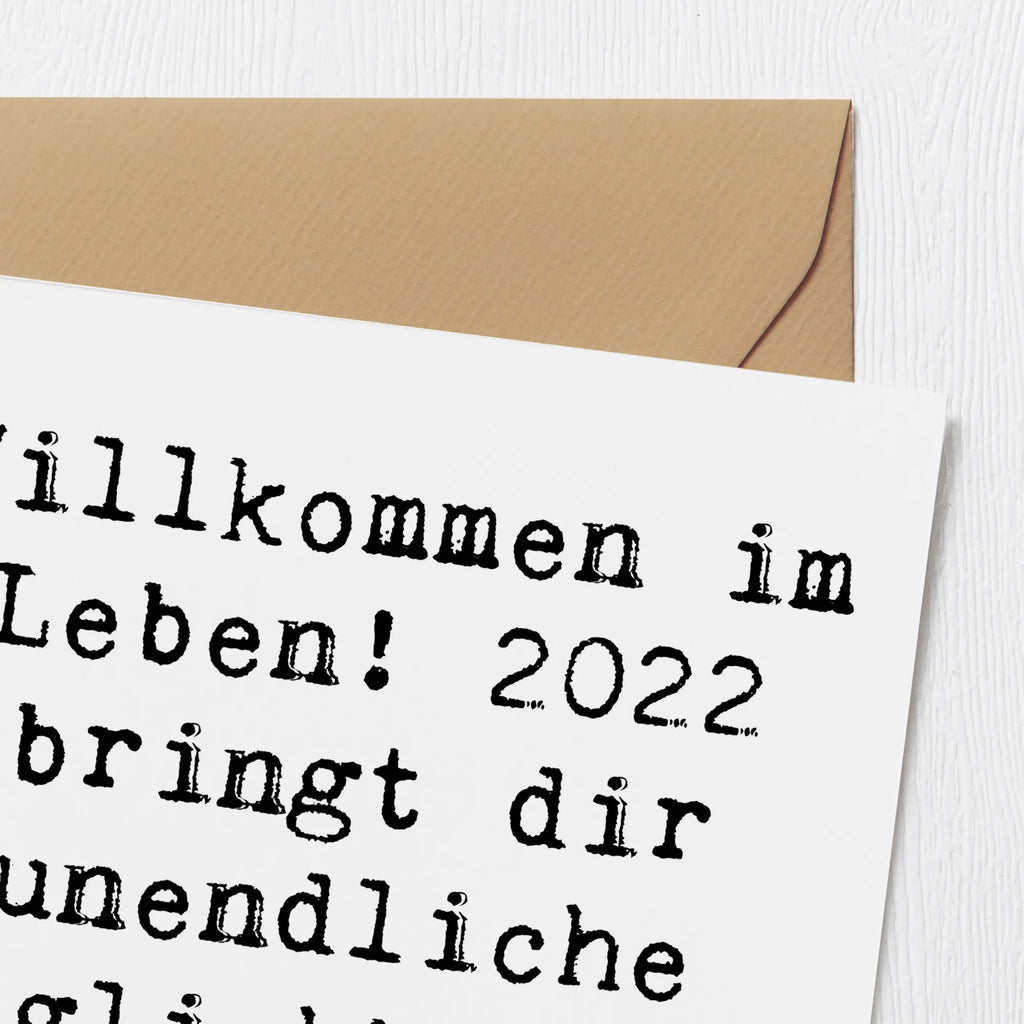 Deluxe Karte Spruch 2022 Geburtstag Freude Karte, Grußkarte, Klappkarte, Einladungskarte, Glückwunschkarte, Hochzeitskarte, Geburtstagskarte, Hochwertige Grußkarte, Hochwertige Klappkarte, Geburtstag, Geburtstagsgeschenk, Geschenk