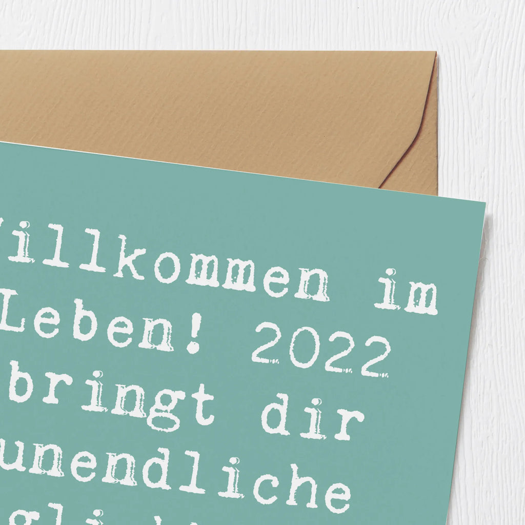 Deluxe Karte Spruch 2022 Geburtstag Freude Karte, Grußkarte, Klappkarte, Einladungskarte, Glückwunschkarte, Hochzeitskarte, Geburtstagskarte, Hochwertige Grußkarte, Hochwertige Klappkarte, Geburtstag, Geburtstagsgeschenk, Geschenk