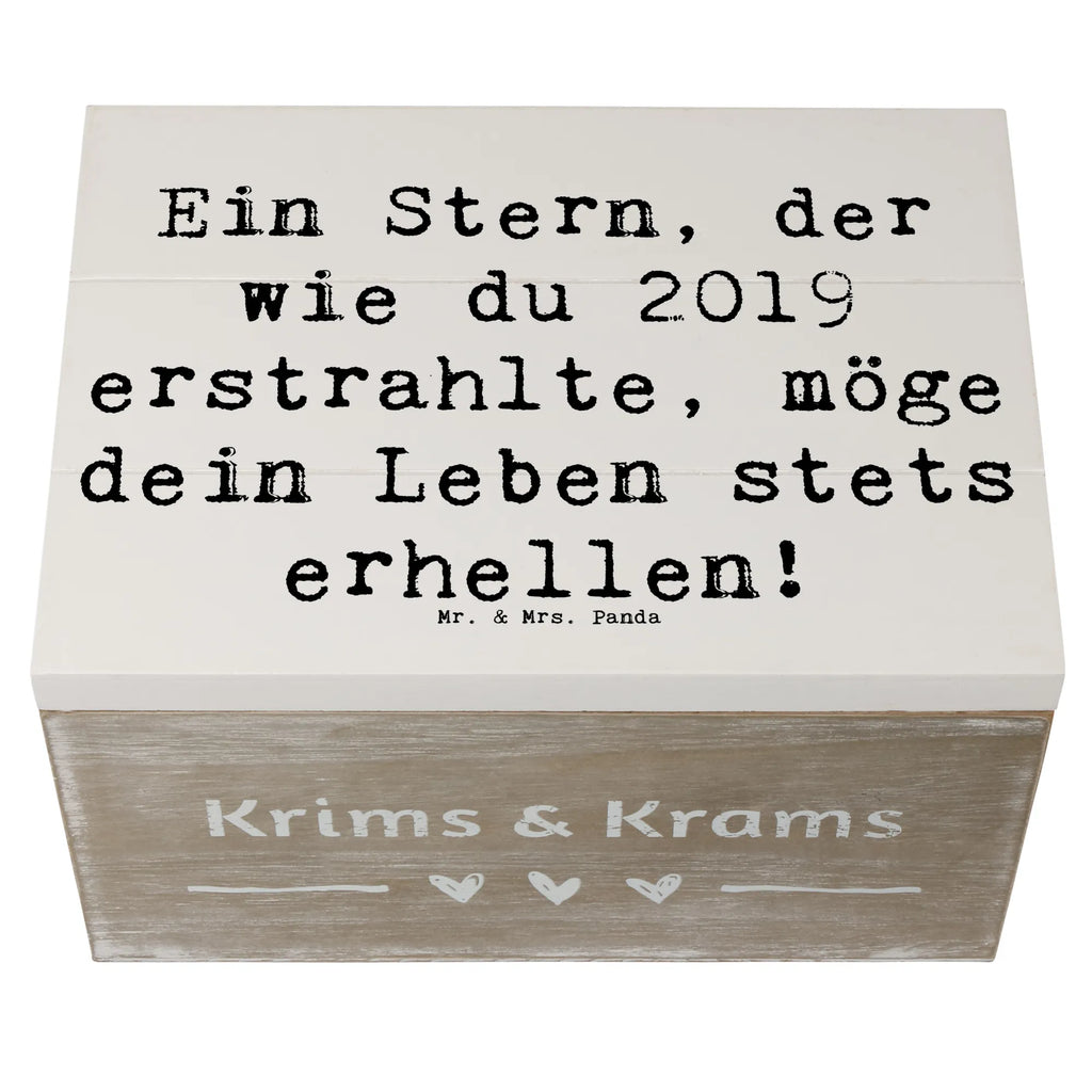 Wooden chest Saying Ein Stern, der wie du 2019 erstrahlte, möge dein Leben stets erhellen! Geschenkdose, Erinnerungskiste, Erinnerungsbox, Geschenkbox, Truhe, Holzkiste, Kiste, XXL, Schatulle, Schatzkiste, Dekokiste, Aufbewahrungsbox, Geburtstag, Geburtstagsgeschenk, Geschenk