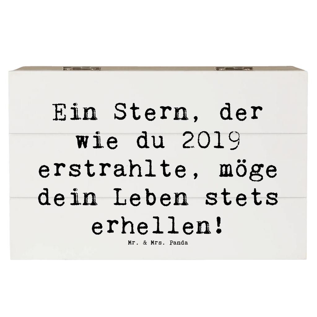 Wooden chest Saying Ein Stern, der wie du 2019 erstrahlte, möge dein Leben stets erhellen! Geschenkdose, Erinnerungskiste, Erinnerungsbox, Geschenkbox, Truhe, Holzkiste, Kiste, XXL, Schatulle, Schatzkiste, Dekokiste, Aufbewahrungsbox, Geburtstag, Geburtstagsgeschenk, Geschenk